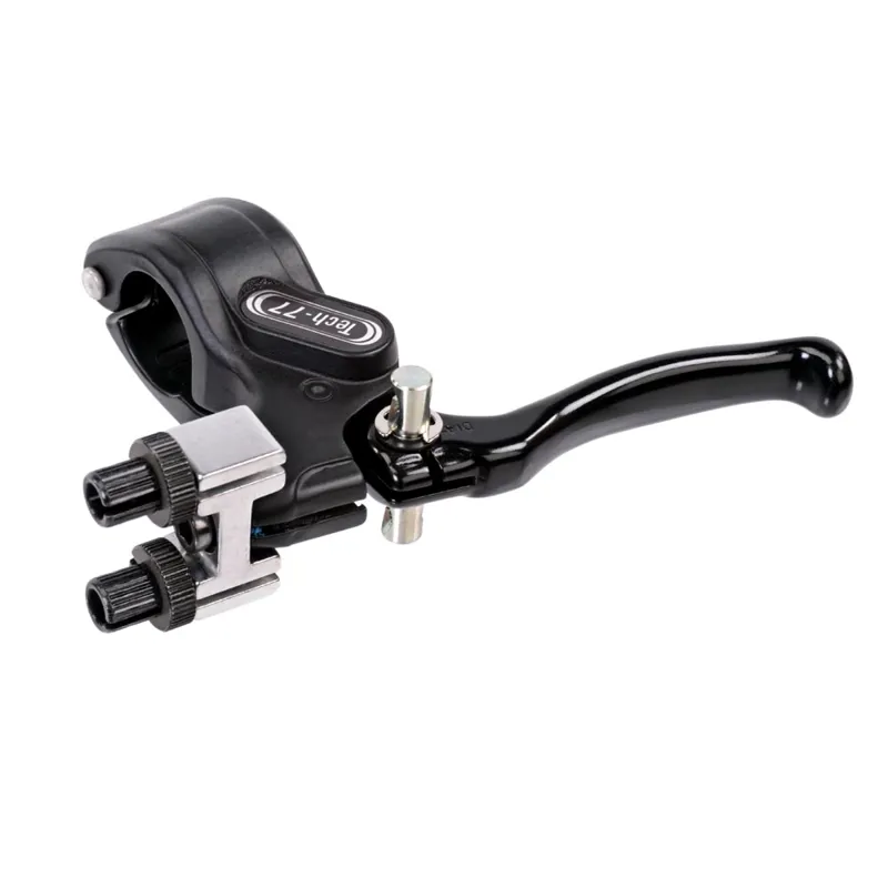 Tech77W Left Double Cable pull black levers